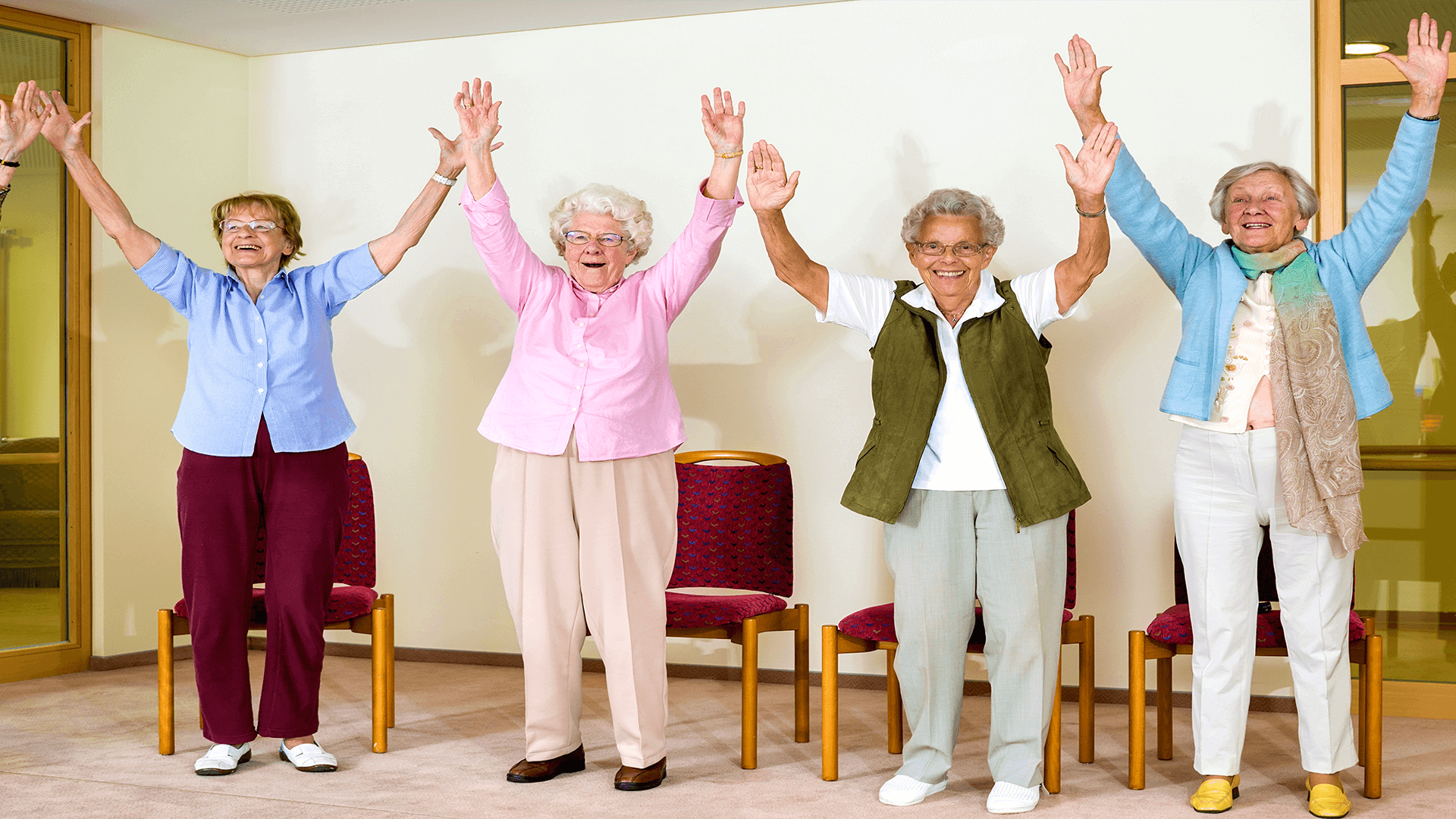 Senior mobility classes at Eden Adult Care Facility, serving the Phoenix East Valley with senior assisted living community homes in Mesa and Gilbert Arizona